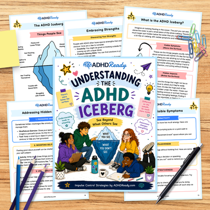 ADHD Iceberg Printable for Kids, Teens & Parents