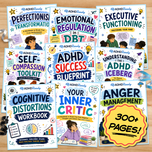 Adult ADHD & Personal Growth Printable Bundle