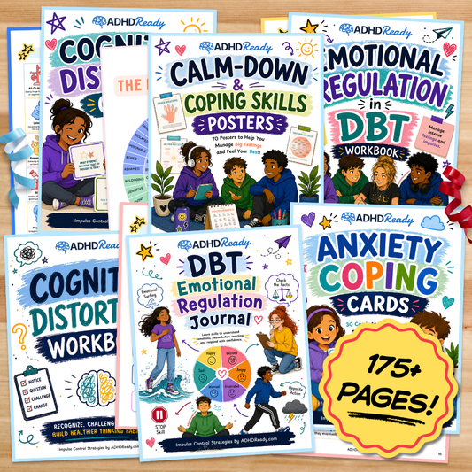 CBT & DBT Coping Skills Printable Bundle