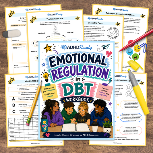 DBT Emotional Regulation Workbook for Teens & Adults