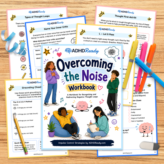 Overcoming the Noise Negative Thoughts Workbook for Kids & Teens