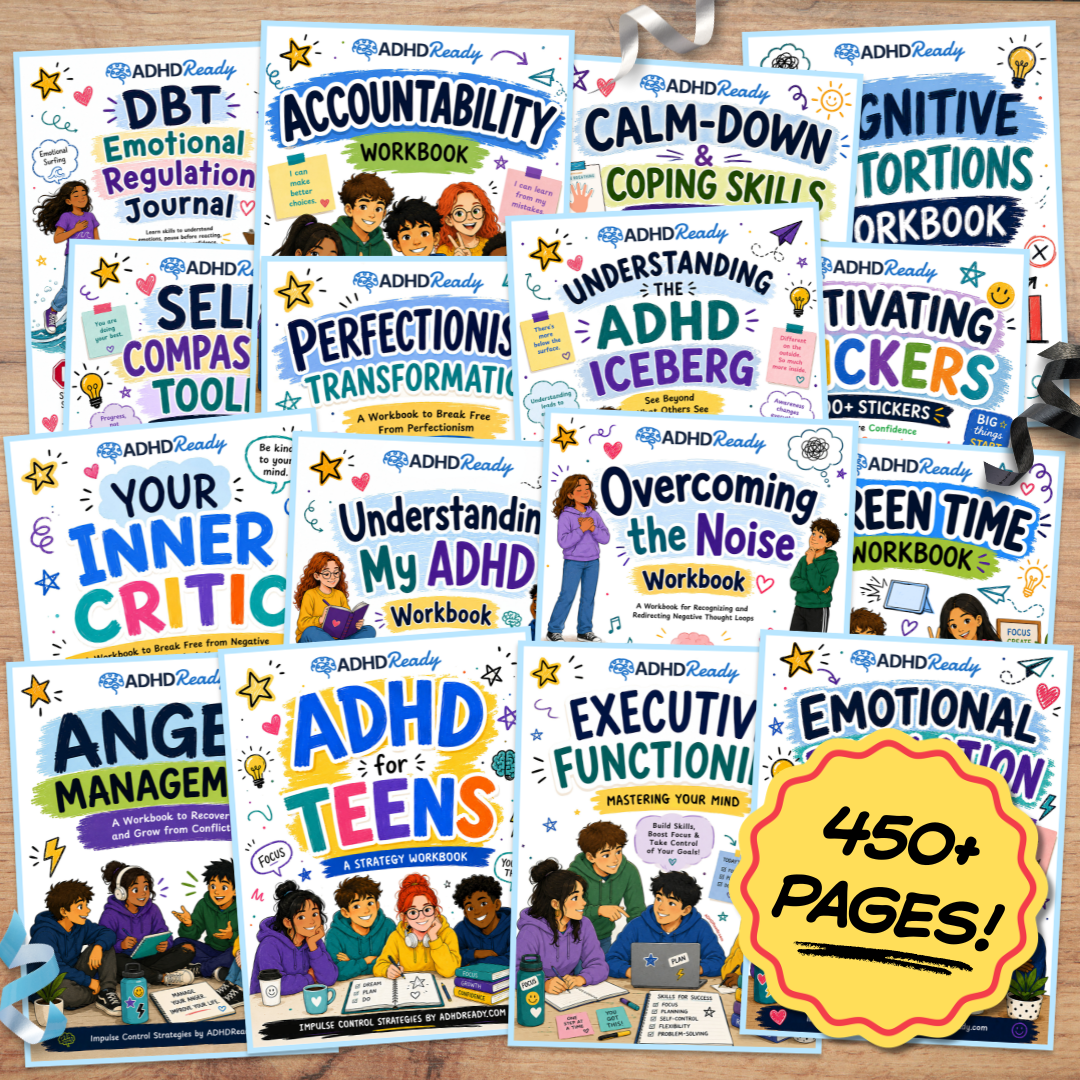 Teen ADHD & Life Skills Printable Bundle