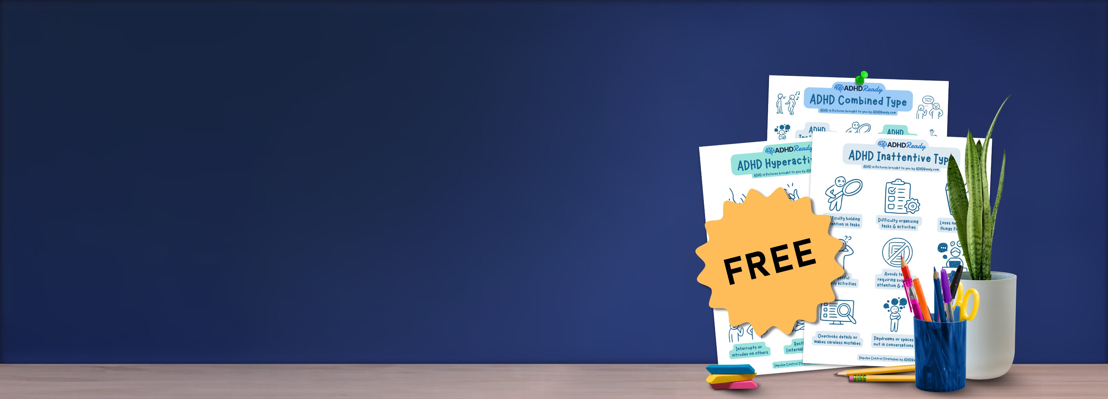 Free Educational printable posters on ADHD